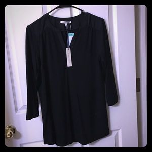 Hawthorn black 3/4 length sleeve shirt